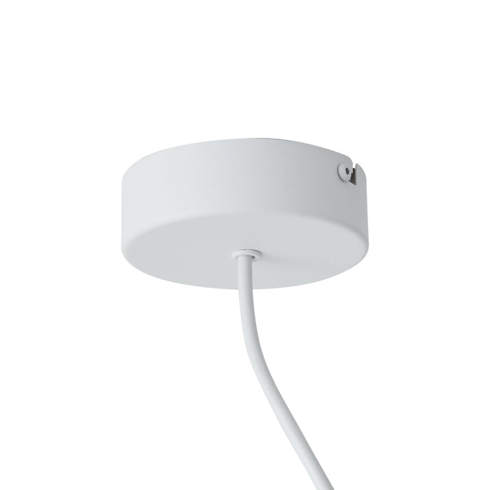 QAZQA Voeding met ronde bevestigingsplaat voor 1-fase rail wit -