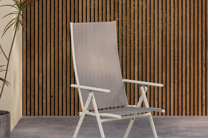 Fjôrd - Tuinstoel Beige Stof - Verstelbaar - Levanzo - Set van 2