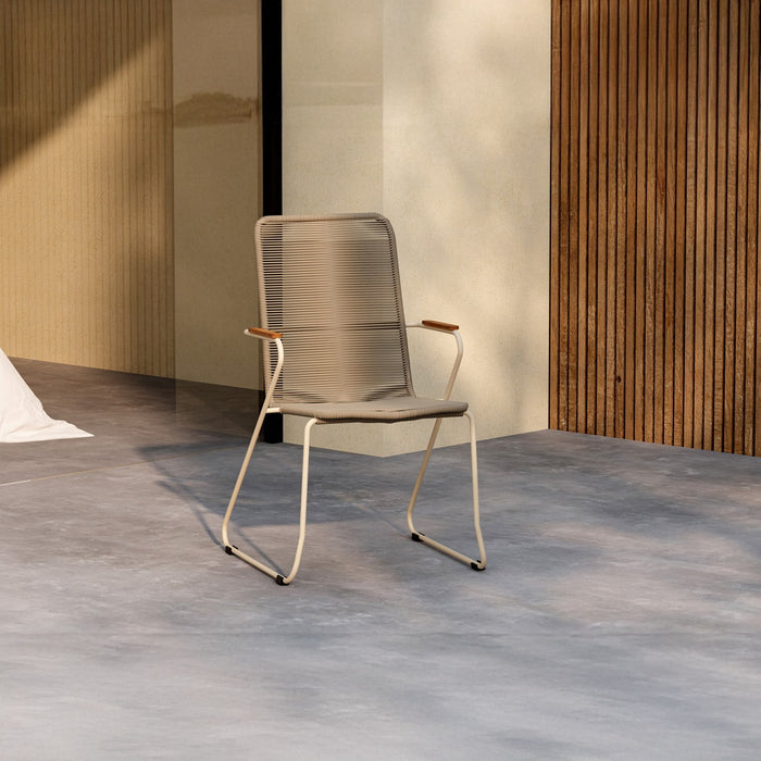 Fjôrd - Tuinstoel Beige Touw - Bois