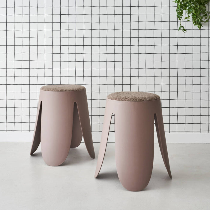 sweeek - Set van 2 stapelkrukken, Ø30 | 44 x H46cm