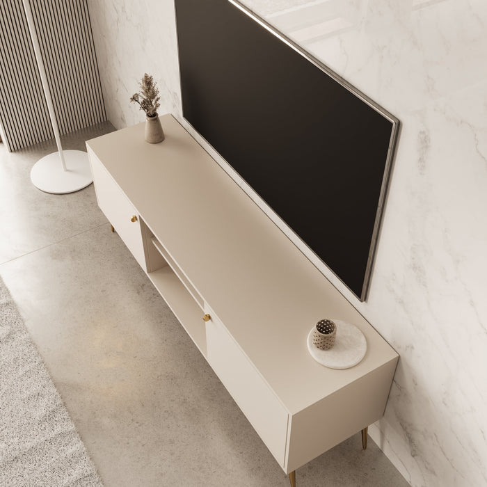 Meubella - Reunion - TV-Meubel - Beige - 156 cm