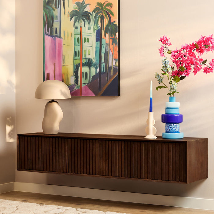 StarFurn - Tv-meubel Zwevend Bruin Hout - 160x35x30cm - Madison