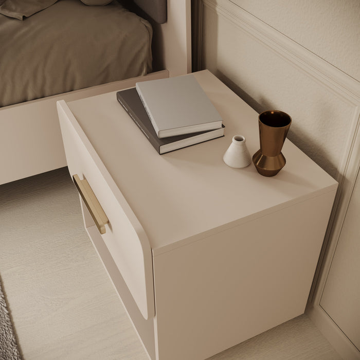 Meubella - Luzon - Nachtkastje set van 2 - Beige