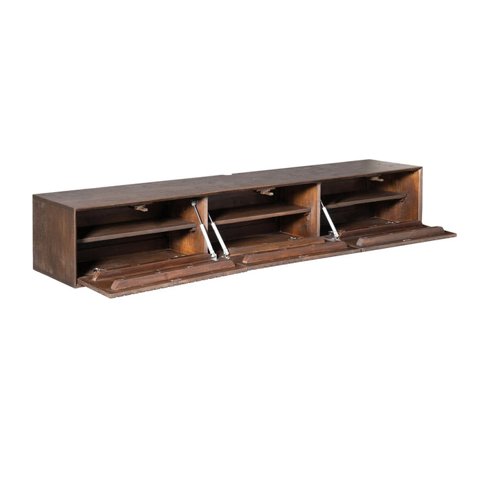 StarFurn - Tv-meubel Zwevend Bruin Hout - 160x35x30cm - Madison