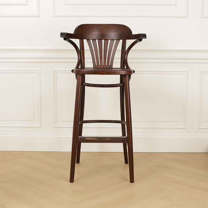 Fameg Jos houten barkruk walnoot - 75 cm