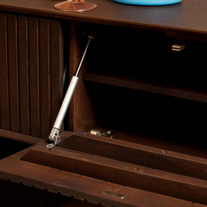 StarFurn - Tv-meubel Zwevend Bruin Hout - 280x35x30cm - Madison