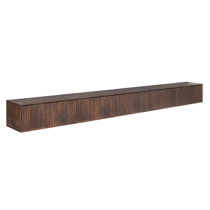 StarFurn - Tv-meubel Zwevend Bruin Hout - 280x35x30cm - Madison