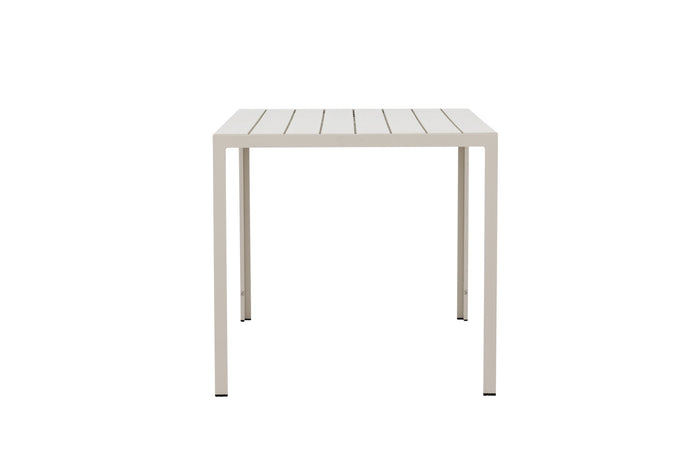 Fjôrd - Tuintafel Rechthoek - Beige Aluminium - 140x80x74cm - Mirko