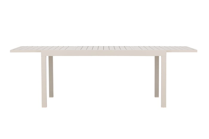 Fjôrd - Tuintafel Rechthoek Beige Aluminium Uitschuifbaar