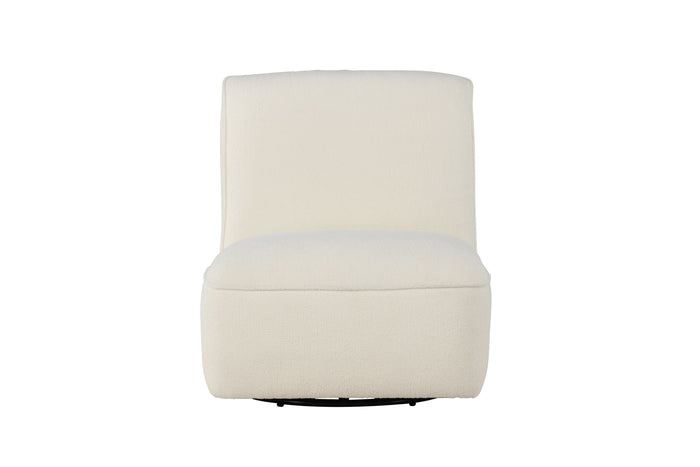 Fjôrd - Loungestoel Wit Stof - Draaibaar - My