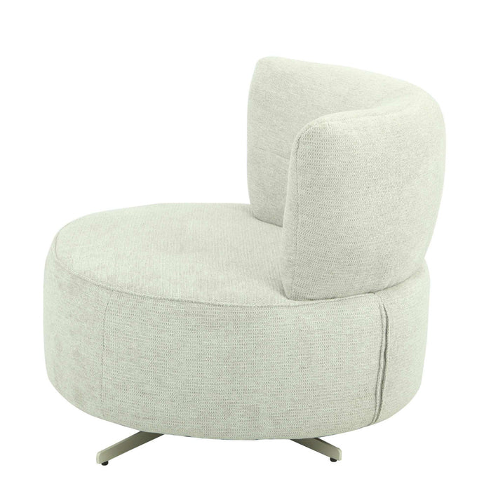 StarFurn - Fauteuil Lichtgrijs Stof - Draaibaar - Fien