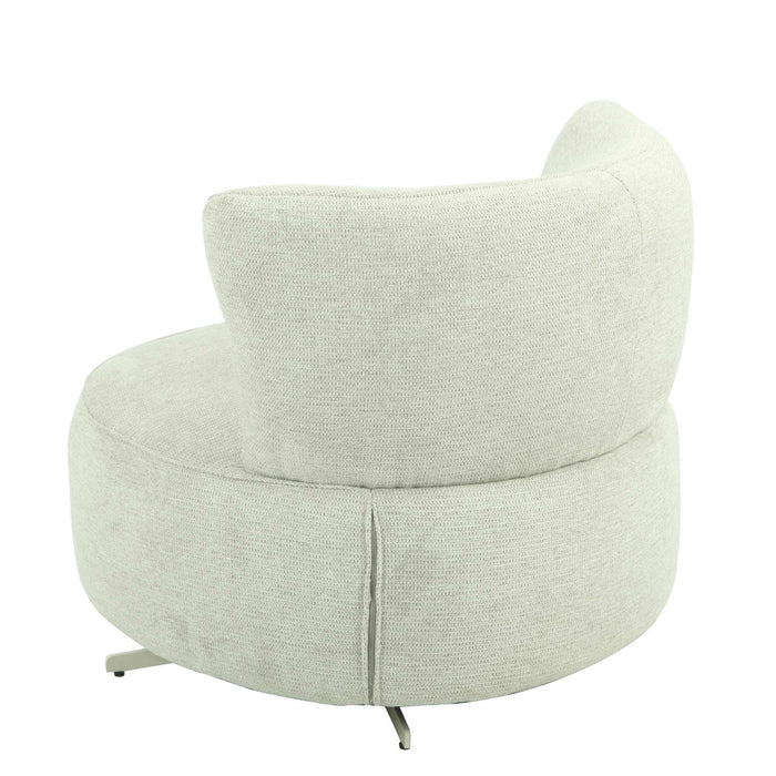 StarFurn - Fauteuil Lichtgrijs Stof - Draaibaar - Fien
