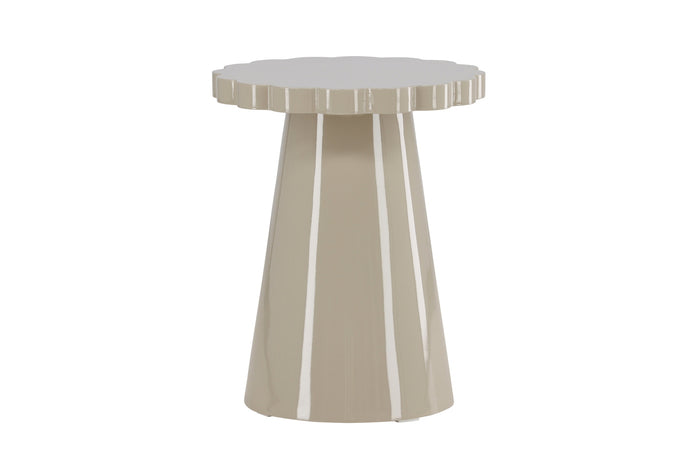 Fjôrd - Bijzettafel Rond - Beige - 45x45x55cm - Krull