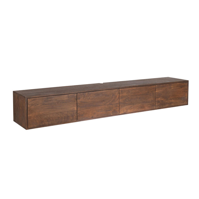StarFurn - Tv-meubel Zwevend Bruin Hout - 200x35x30cm - Vision