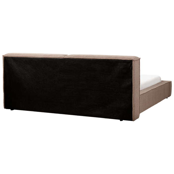 Beliani - LINARDS - Bed - Tweepersoonsbed - 180 x 200 cm - Bouclé