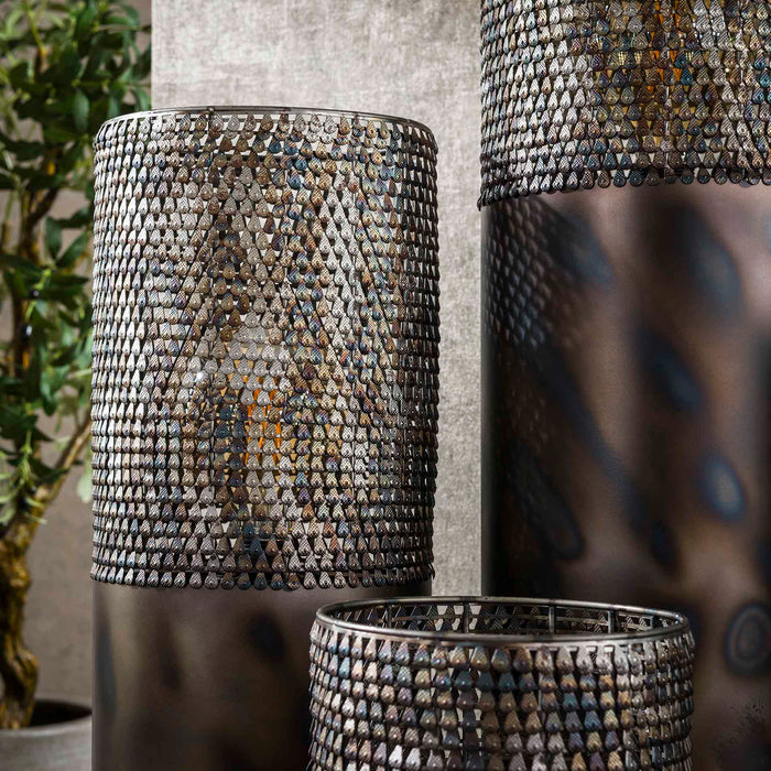 Giga Meubel - Vloerlamp Zwart|Bruin - 1-Lichts - 120cm - Cilinder