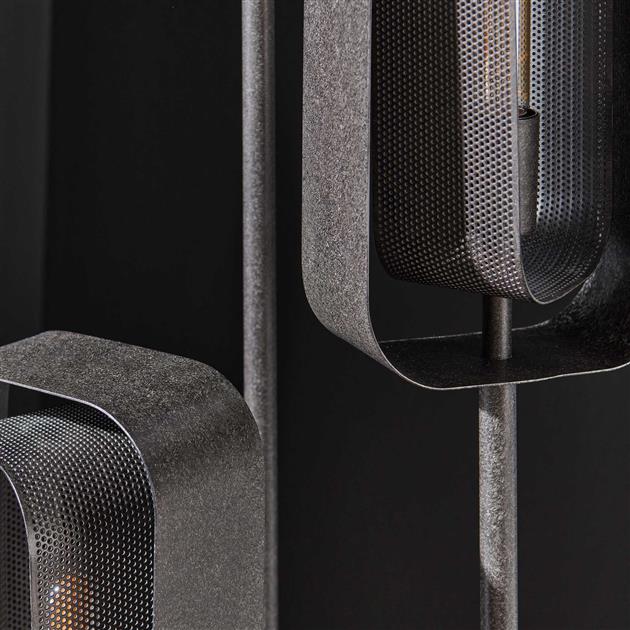 Giga Meubel - Vloerlamp Zwart - 3-Lichts - 170x42x42cm - Rotate