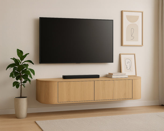 Livingfurn - TV-Meubel Novero Zwevend - 35x140x33cm