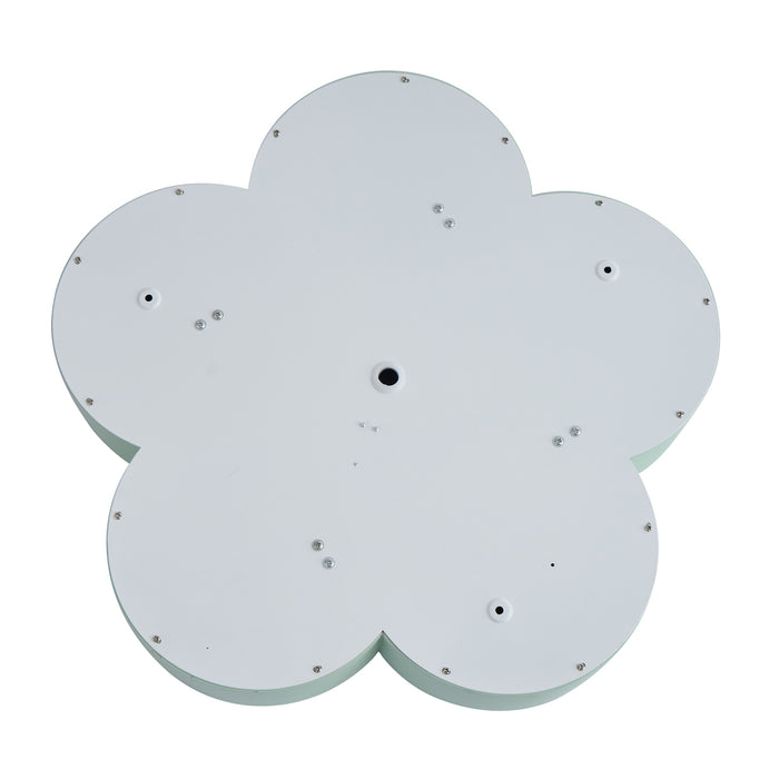 QAZQA Kinder plafondlamp groen met wit - Lucille