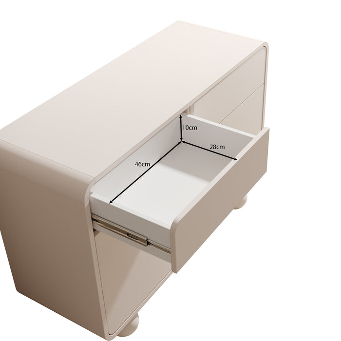 Meubella - Anobo - Dressoir - Beige - 108x39x75 cm