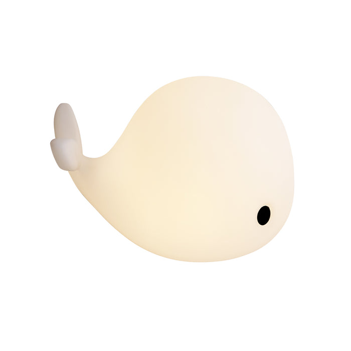 QAZQA Tafellamp wit 50cm incl. LED dimbaar IP54 oplaadbaar - Baby