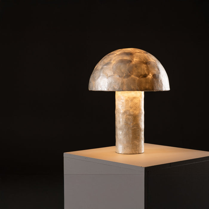 Fjôrd - Tafellamp Lichtgrijs Schelpen - 36x36x48cm - Lindön