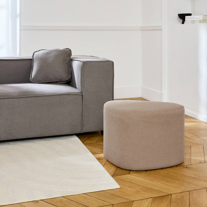 sweeek - Stoffen poef, B 60 x D 44 x H 40cm