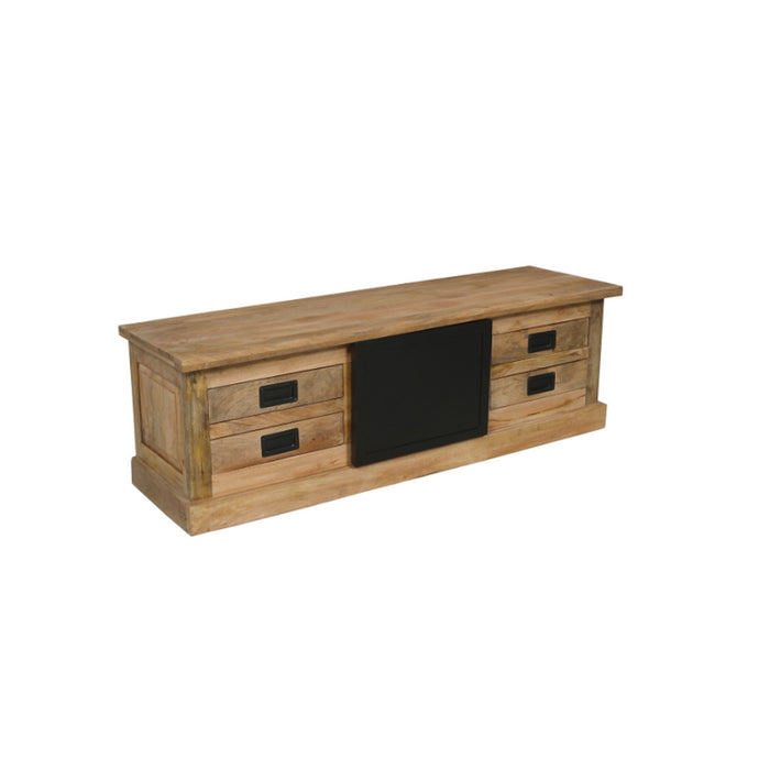 StarFurn - Tv-meubel Rechthoek Naturel Hout - 155x45x50cm - Nashville