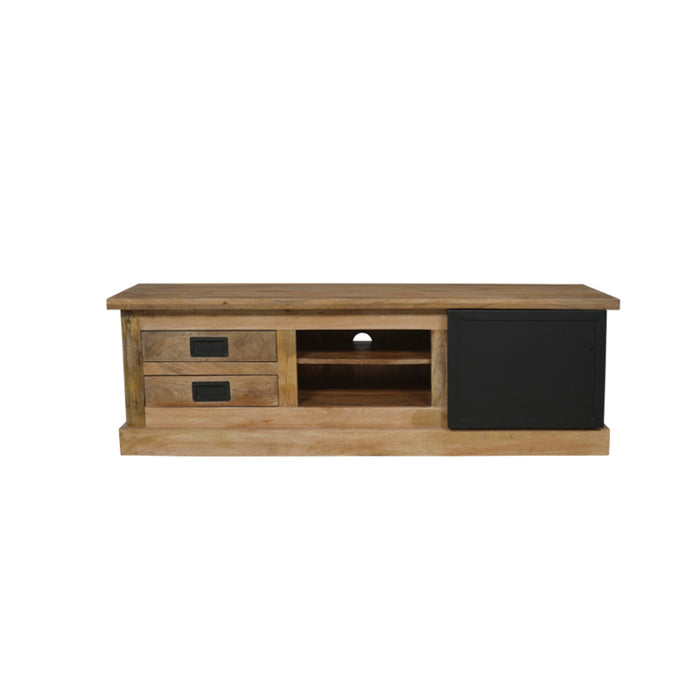 StarFurn - Tv-meubel Rechthoek Naturel Hout - 155x45x50cm - Nashville
