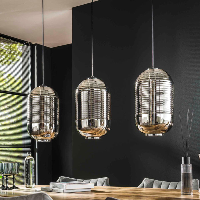 Giga Meubel - Hanglamp Chrome - 3-Lichts - Tub