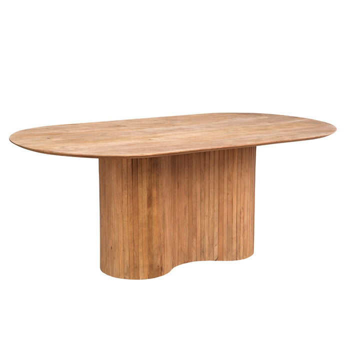 Giga Meubel - Eettafel Naturel Mangohout - 200x100x77cm - Ava