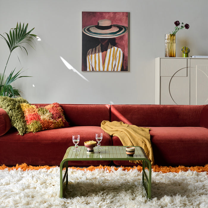 Malagoon Katoenen Plaid - Jasper Yellow