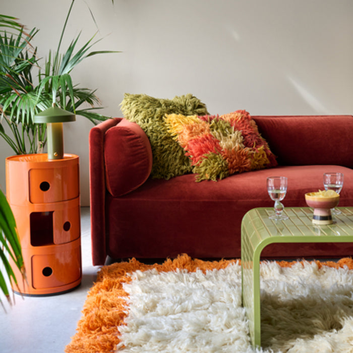 HKliving Fluffy Vloerkleed 250 x 250 cm - Crème