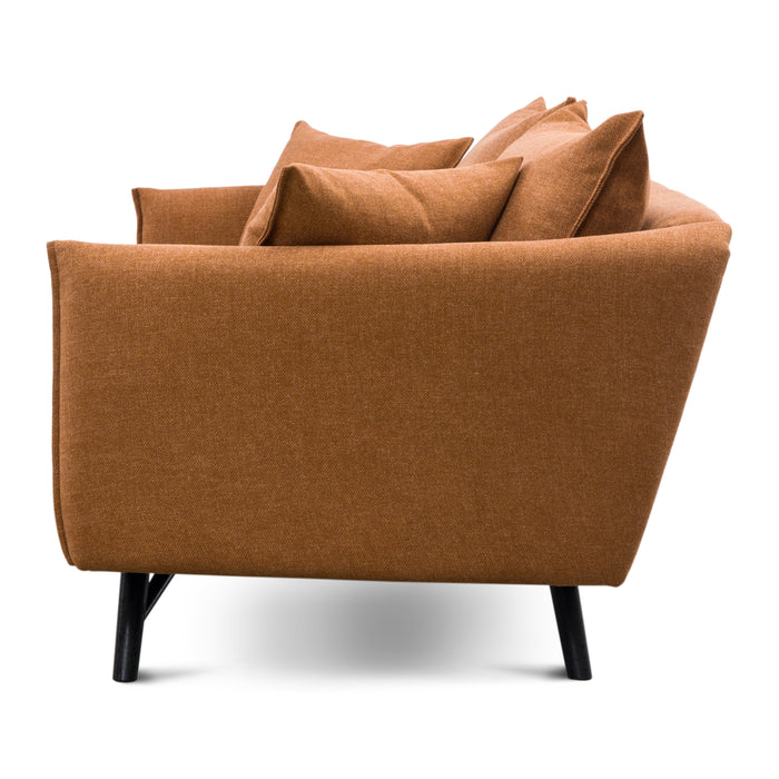 by fonQ Siora 3-zitsbank - Oranjebruin