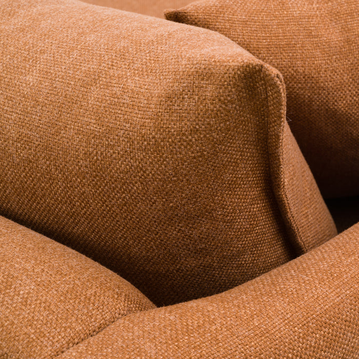 by fonQ Siora 3-zitsbank - Oranjebruin