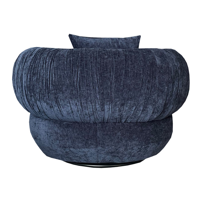 by fonQ Crown Fauteuil - Staalblauw / Structuur