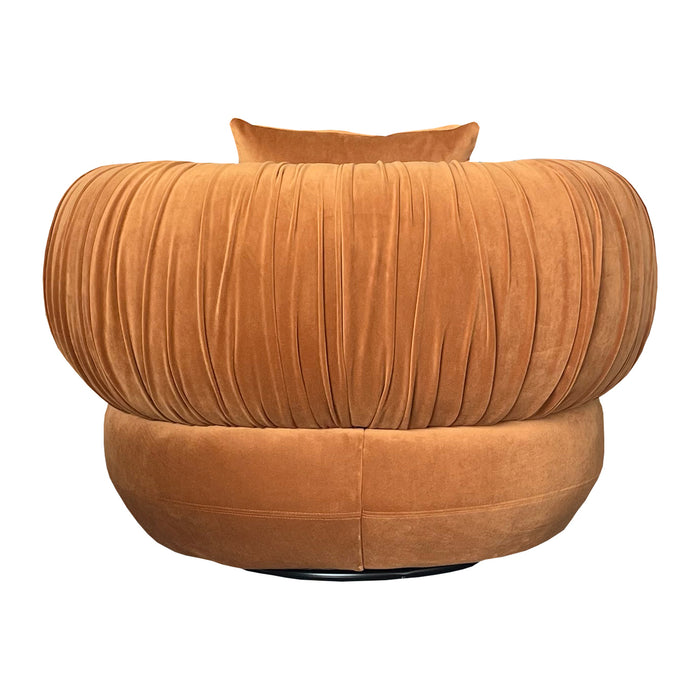 by fonQ Crown Fauteuil - Oranjebruin / Effen