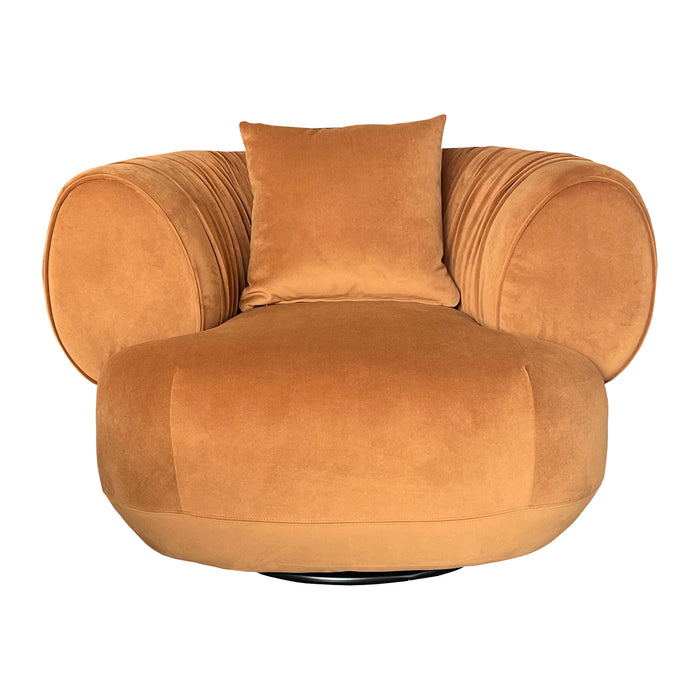 by fonQ Crown Fauteuil - Oranjebruin / Effen