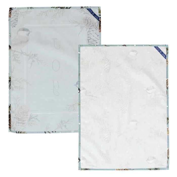 Sparrow Keukenhanddoek 2 stuks 70x50 cm Xmas, Veelkleurig, 100% katoen, de kwaliteit van 200 Gr x m2