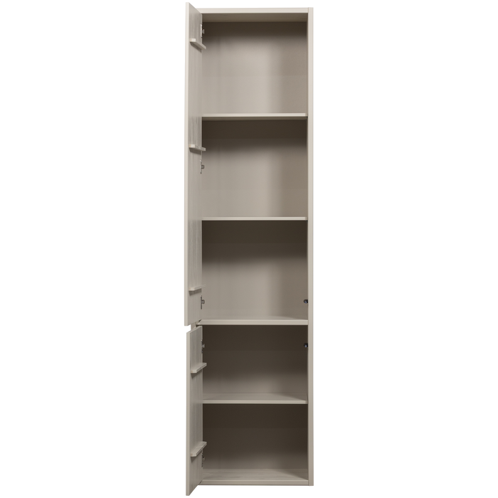 WOOOD Meggy Smalle Opbergkast - Grenen hout - Dust |Grijs - 215x55x40