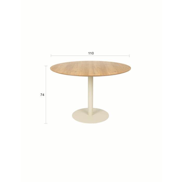 Housecraft Living Steven Eetkamertafel Rond Beige