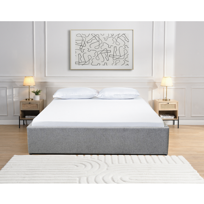 Calicosy - Bed met opbergruimte Romy - 204 cm - Grijs