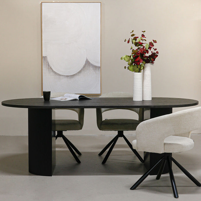 House Nordic Boavista Donkerbruin Eettafel 210 cm