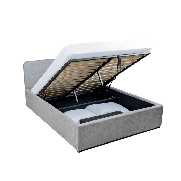 Calicosy - Bed met opbergruimte Livy - 205 cm - Grijs