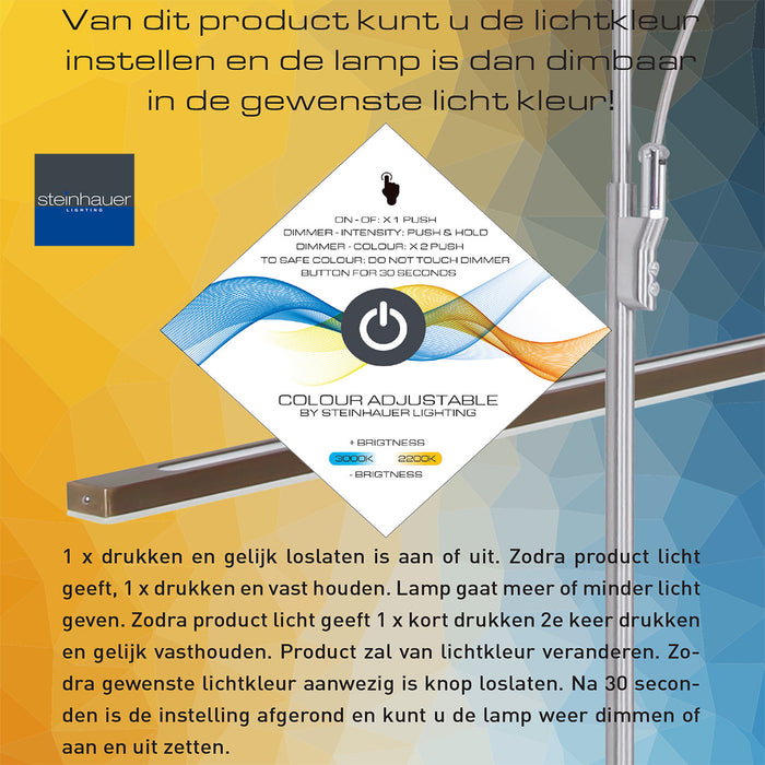 Steinhauer - hanglamp - Zelena LED - brons - kunststof metaal -