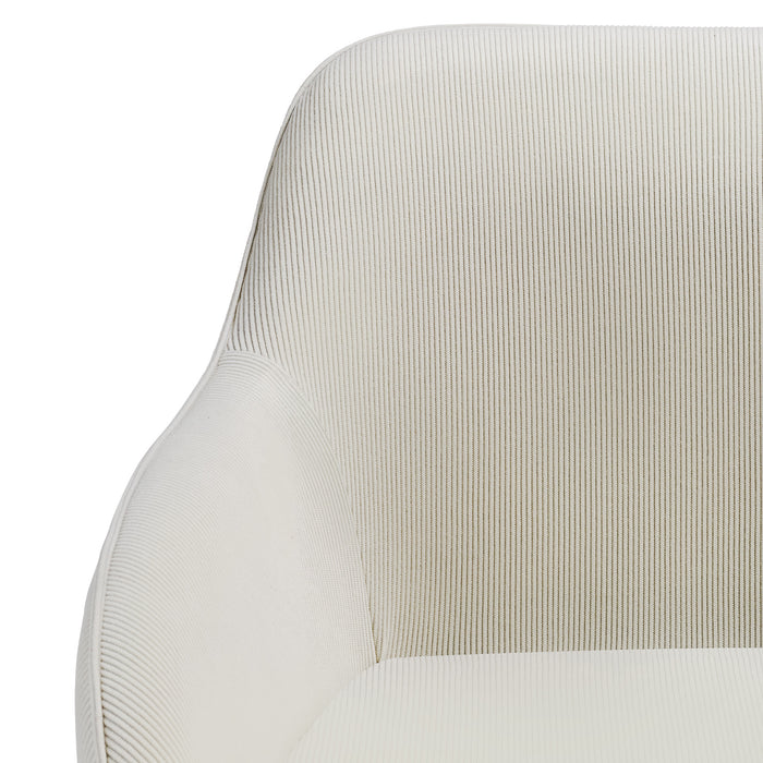 tectake® Eetkamerstoel Marilyn, koordlook, gestoffeerd - Set van 6