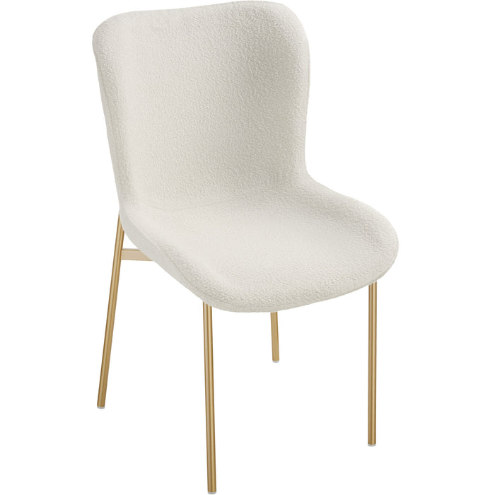 tectake® Gestoffeerde stoel Tessa - Set van 4