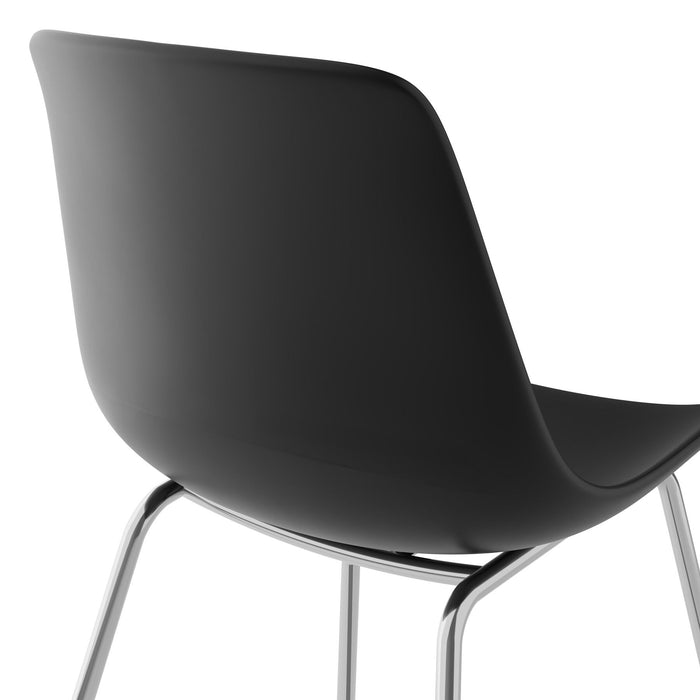 tectake® Kunststofstoelen Mave, ergonomisch, 120 kg - Set van 6