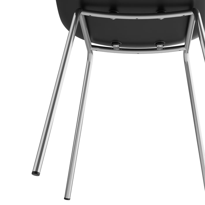 tectake® Kunststofstoelen Mave, ergonomisch, 120 kg - Set van 6