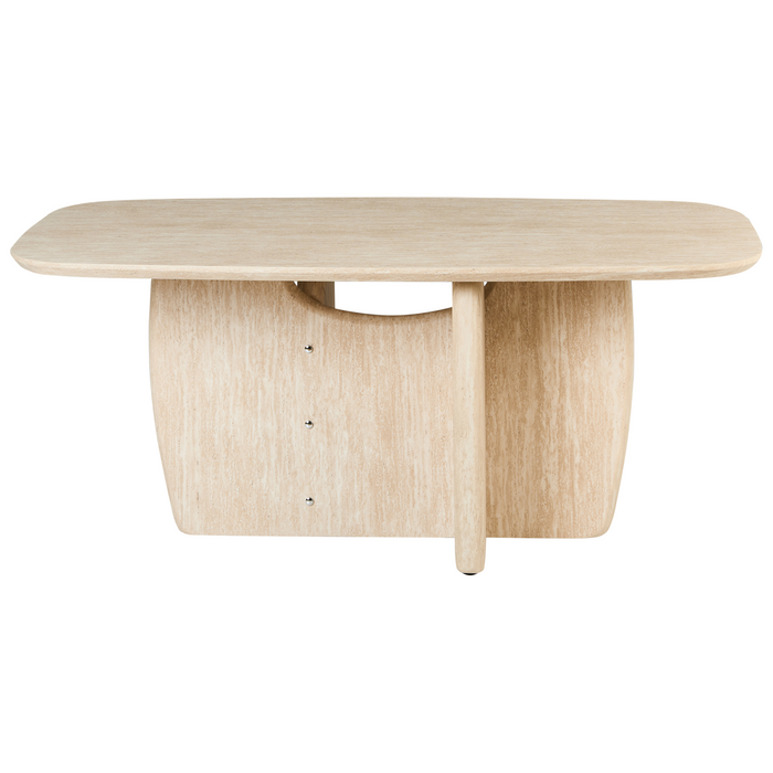 Beliani - TRAVERS - Eettafel - Lichtbruin - 180 x 90 cm - MDF